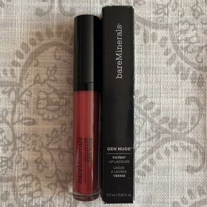 bareMinerals GEN NUDE® PATENT LIP LACQUER "Addicted" NIB